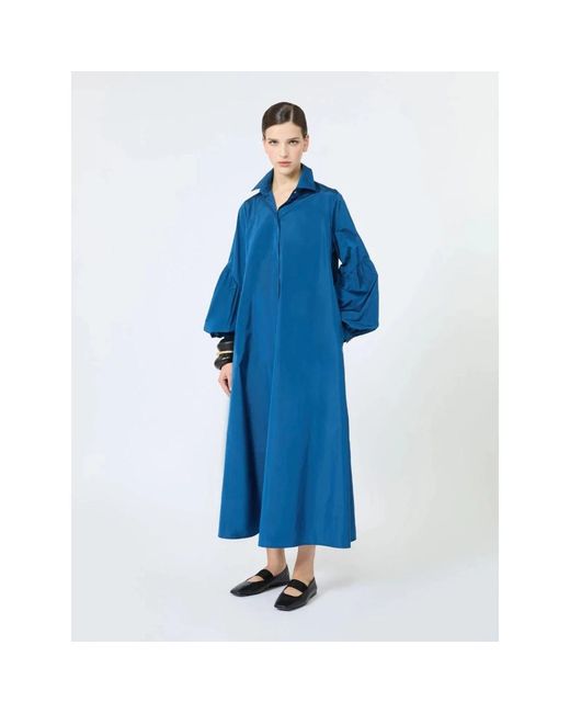 Max Mara Blue Shirt Dresses