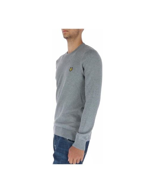 Lyle & Scott Print Gebreide Kleding Grijs Lange Mouwen in het Gray voor heren
