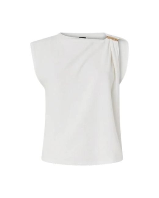 Pinko White Sleeveless Tops