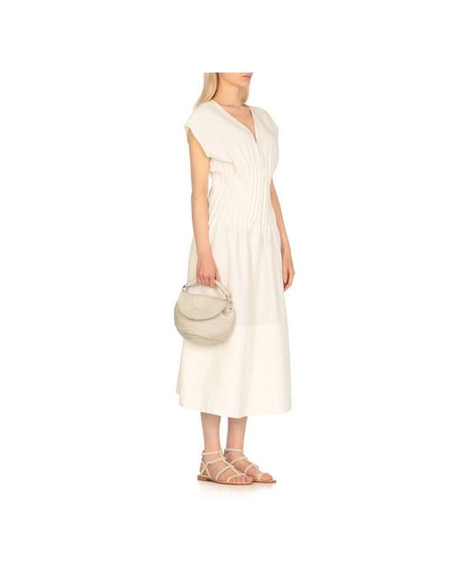 Majo White Graue Leder Umhängetasche Mit Griff