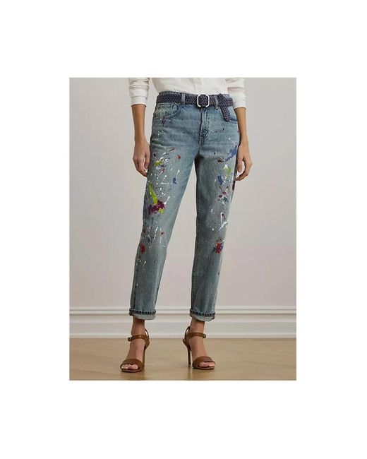 Cropped Jeans Ralph Lauren en coloris Blue