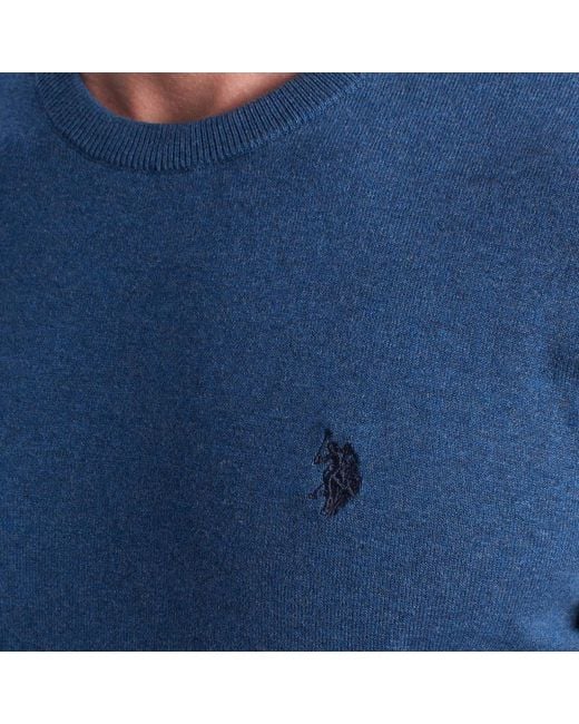 U.S. POLO ASSN. Blue Round-Neck Knitwear for men