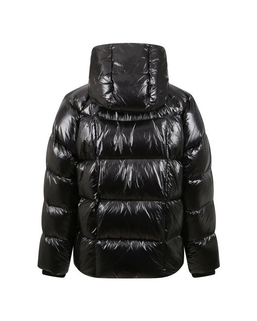 DSquared² Jassen ,Zwart ,Zwarte Technische Stof Hoodie Jas in het Black voor heren