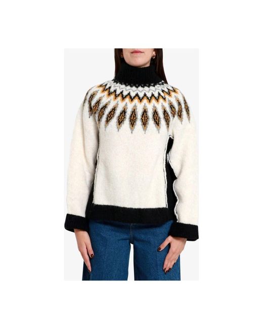 Turtlenecks Semicouture de color Black