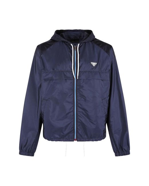Prada Blue Light Jackets for men