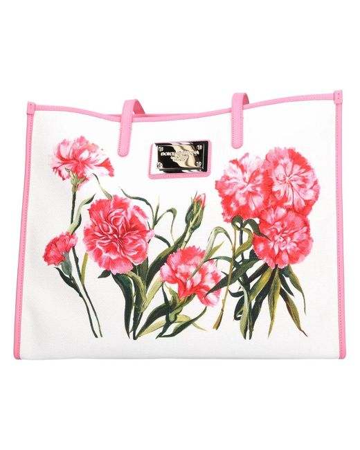 Dolce & Gabbana Pink Shopper Bb2219 Canvas