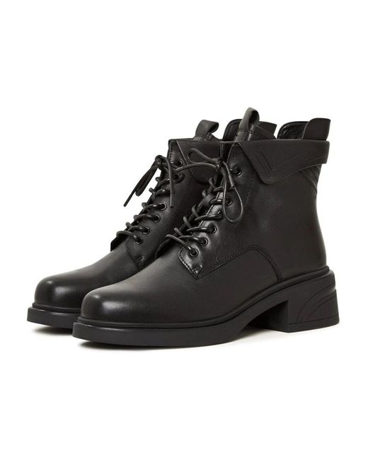 Lace-Up Boots CESARE GASPARI de color Black