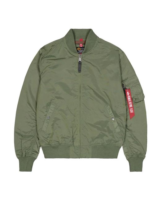 Alpha Industries Jassen ,Groen ,Nylon Lichtgewicht Zomer Bomberjack in het Green voor heren