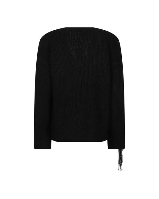 Pinko Black V-Neck Knitwear