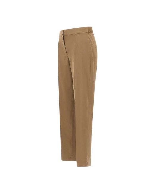 Elena Miro Natural Straight Trousers