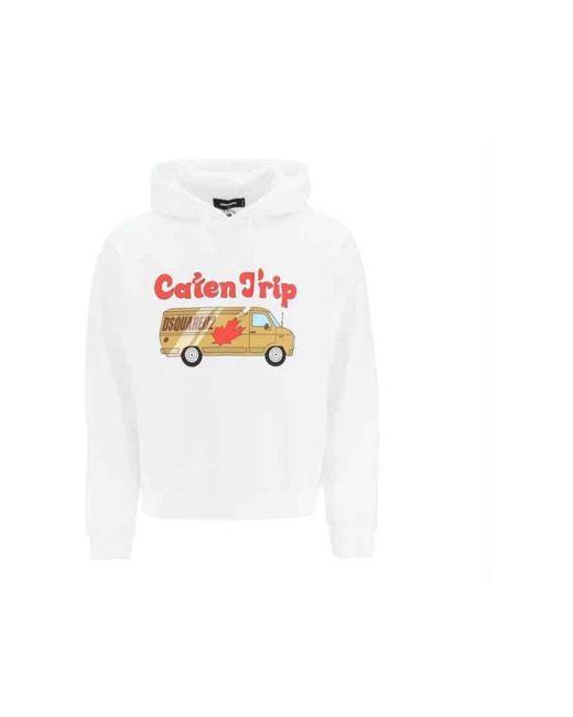 DSquared² Hoodies in het White voor heren