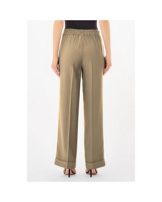 Straight Trousers Liu Jo de color Natural