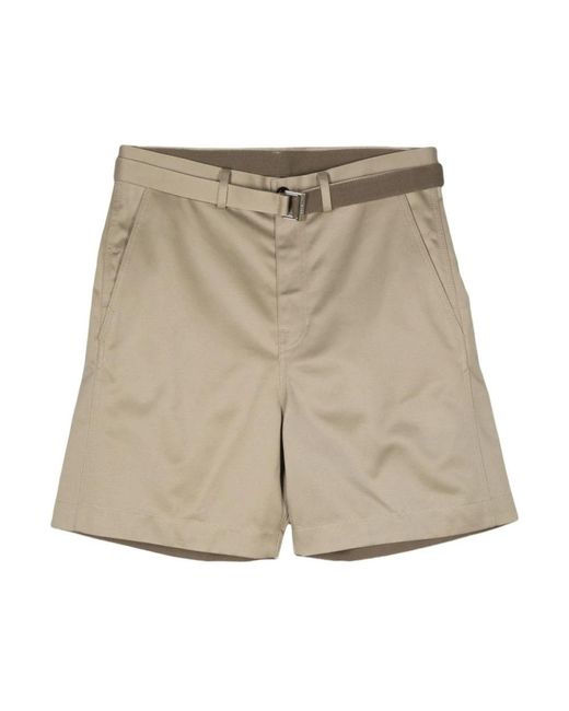 Sacai Natural Casual Shorts for men