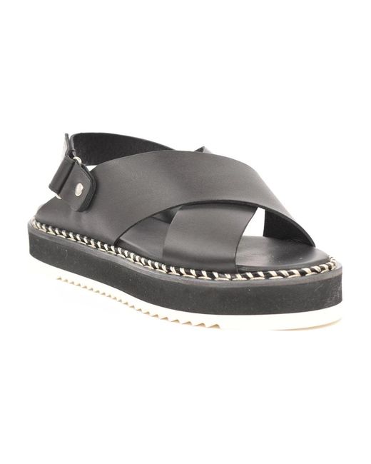 Agl Attilio Giusti Leombruni Gray Flat Sandals