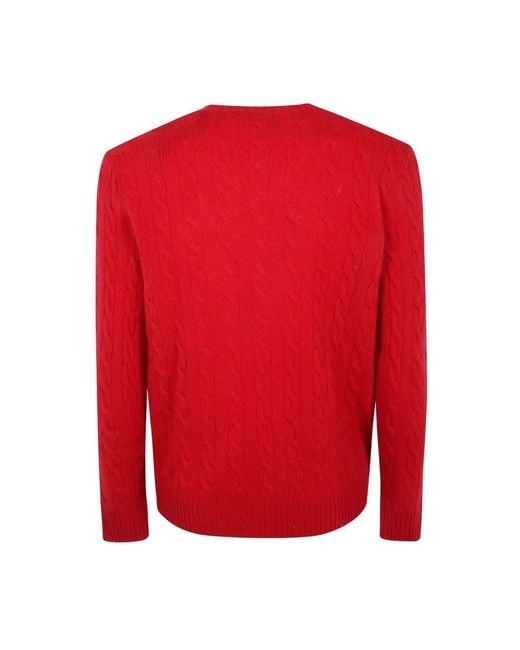 Polo Ralph Lauren Klassieke Wollen Pullover in het Red voor heren