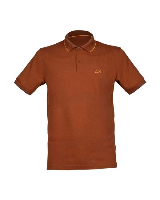 Sun 68 Brown Polo Shirts for men