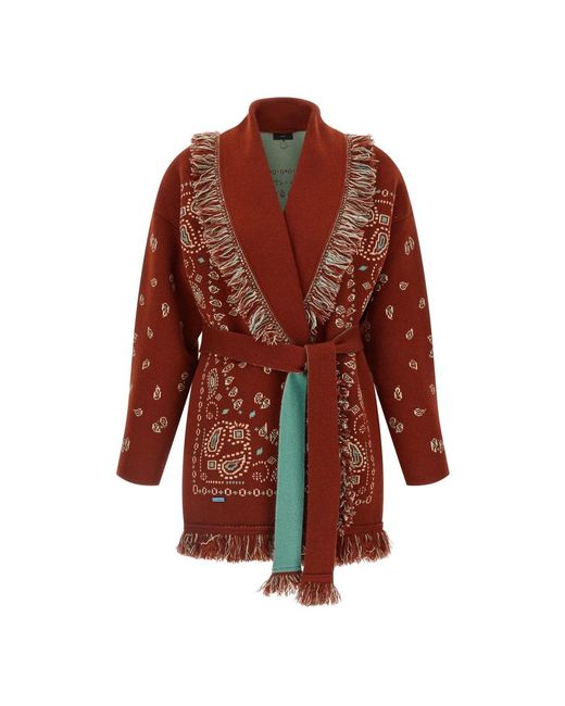 Alanui Red Cashmere Knitwear