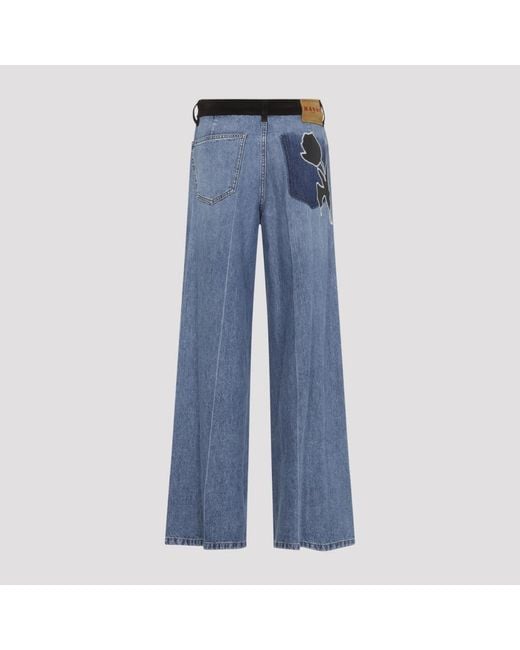 Marni Blue Blaue Jeans Für Frauen Aw25