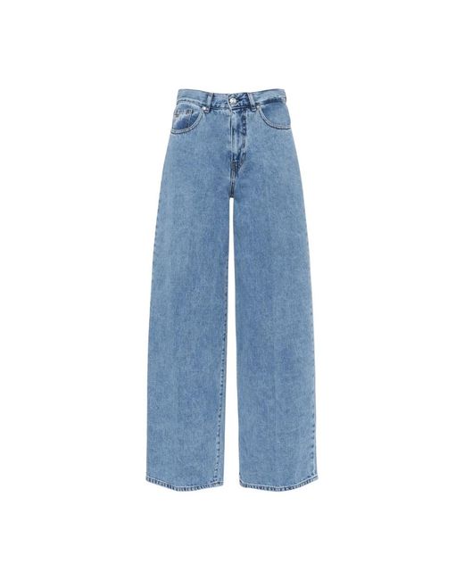 Wide Jeans Nine:inthe:morning en coloris Blue