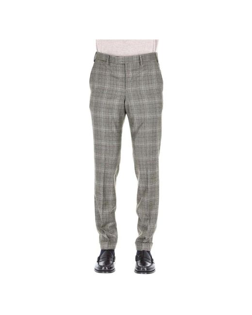 PT Torino Gray Suit Trousers for men