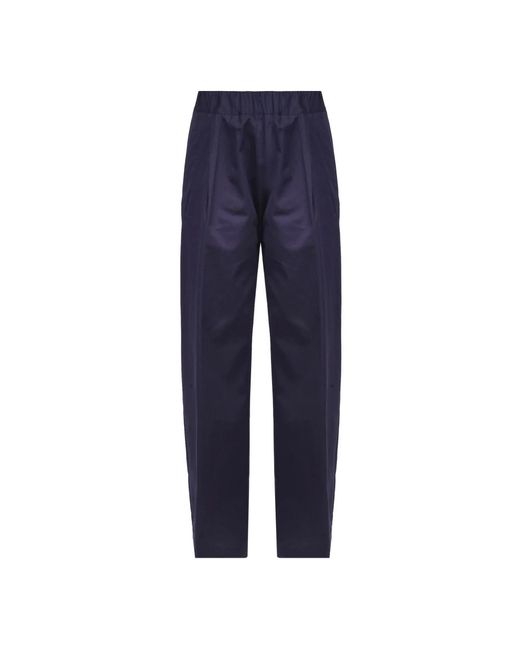 Semicouture Blue Tapered Trousers