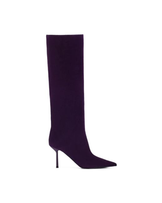 Le Silla Purple Heeled Boots