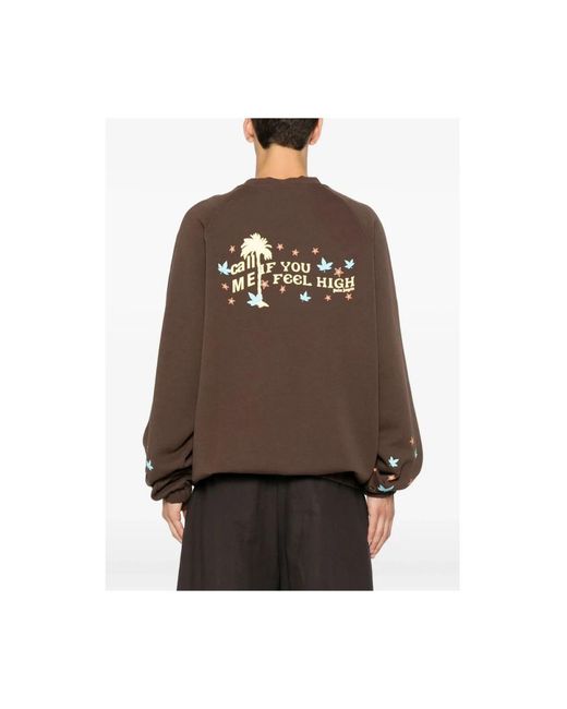 Palm Angels Brown Sweatshirts for men