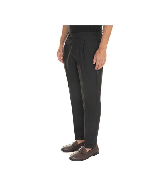 Berwich Black Suit Trousers for men