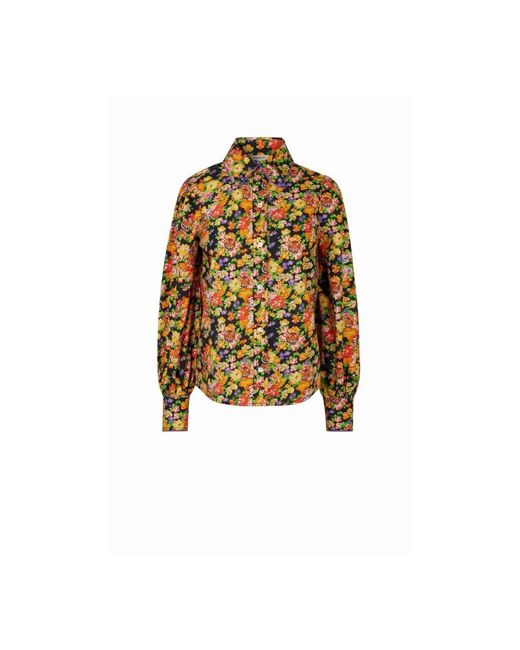 Manoush Overhemden ,Geel ,Liberty Print Overhemd in het Yellow