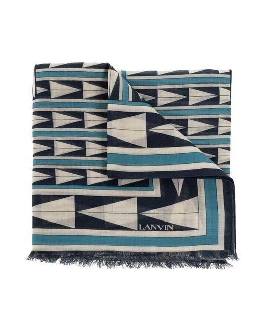 Lanvin Blue Winter Scarves
