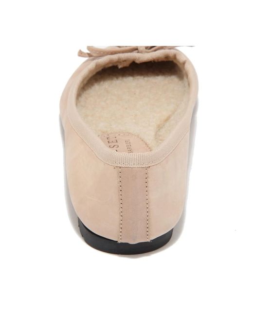 Twinset Natural Ecopel Innenballerina-Schuhe Made