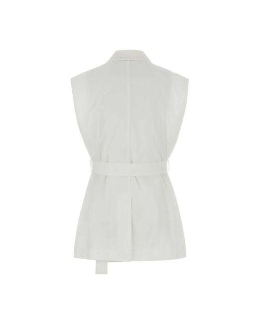 Brunello Cucinelli White Waistcoats