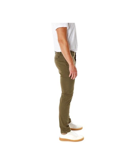 Closed Broeken ,Groen ,Katoen Slim Fit Chino Broek in het Green voor heren