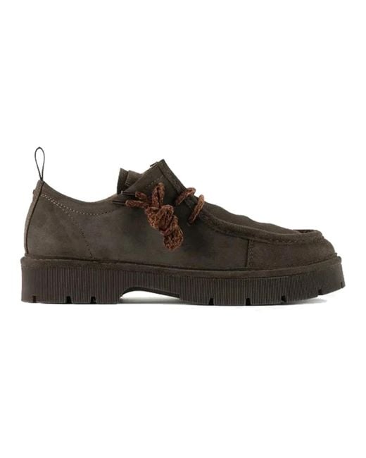 Pànchic Brown Laced Shoes for men