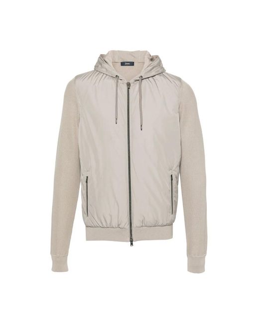 Herno Gray Zip-Throughs for men