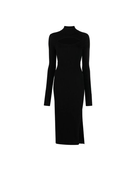 Just Cavalli Black Midi Dresses