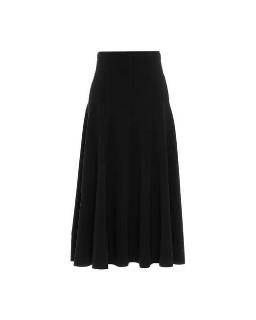 Norma Kamali Black Midi Skirts