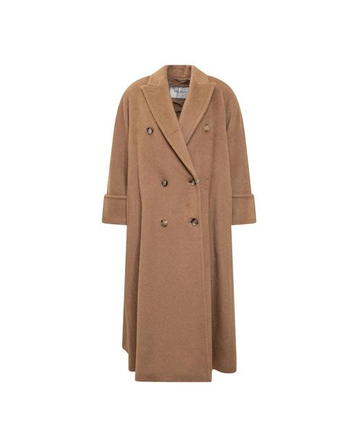 Max Mara Brown Double-Breasted Coats
