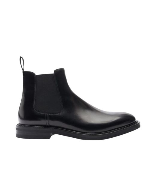 Scarosso Black Chelsea Boots for men
