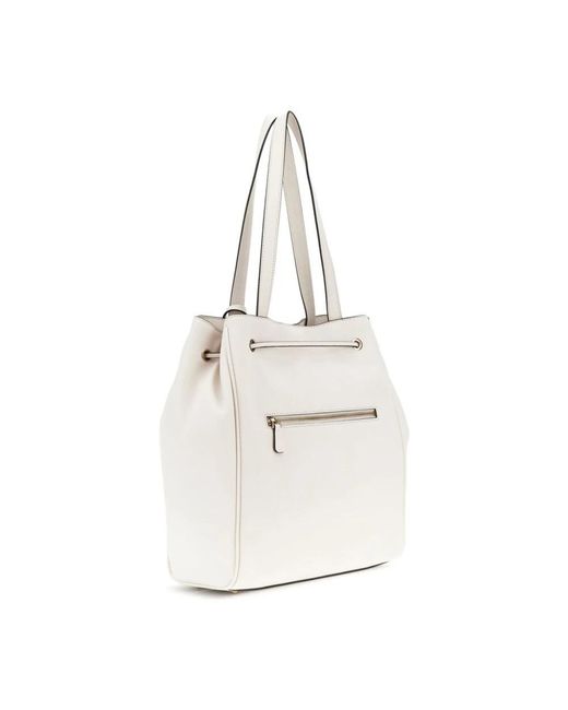 Guess White Silvye Bucket