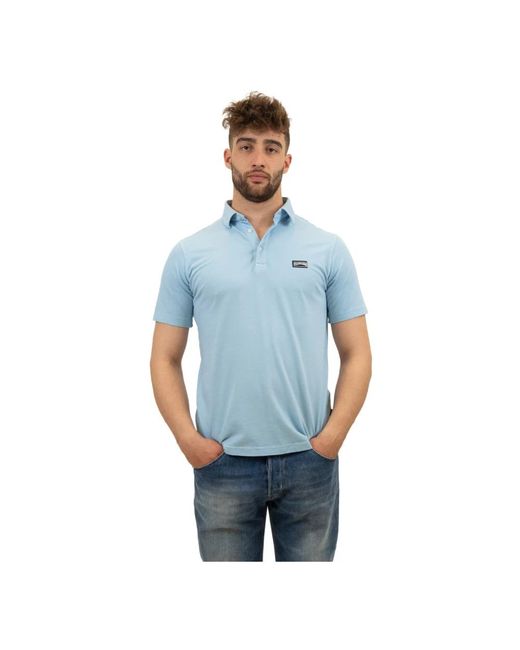 Vilebrequin Korte Mouw Katoen Piqué Polo in het Blue voor heren