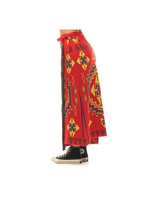 Maxi Skirts Akep en coloris Red