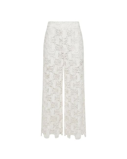 MEIMEIJ White Wide Trousers