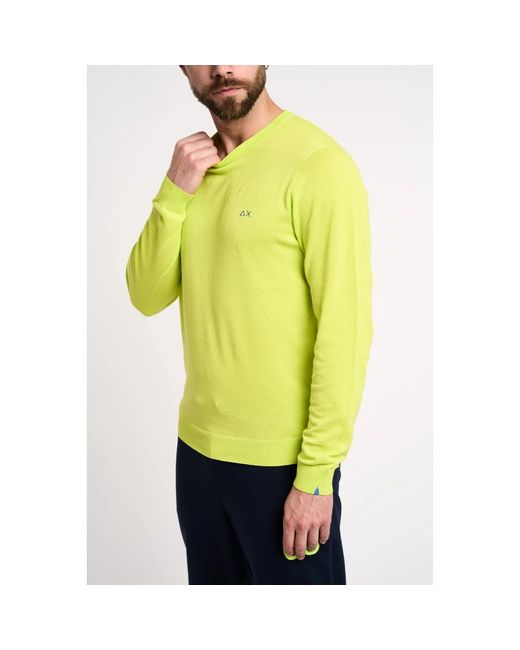 Knitwear > round-neck knitwear Sun 68 pour homme en coloris Yellow