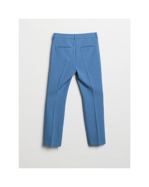 Weekend by Maxmara Blue Straight Trousers