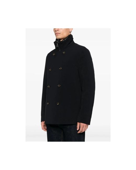 Montecore Black Double-Breasted Coats for men