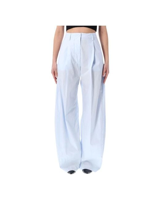 Thelatest Blue Wide Trousers