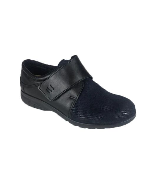 Fischer Schoenen ,Zwart ,Velcro-Schoen in het Blue