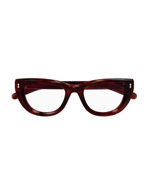 Gucci Brown Gg1521O Linea Rivets Eyeglasses