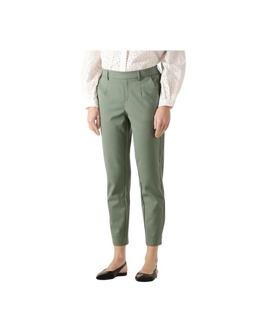 Object Cropped Trousers in het Green